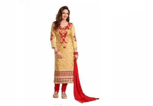 Skin Friendly Stylish And Designer Full Sleeves Ladies Stitched Suit