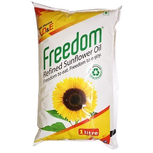99% Pure No Chemical Fractionated Freedom Refined Sunflower Oil ,One Litre 