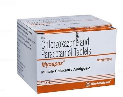 Chlorzoxazone And Paracetamol Muscle Relaxant And Analgesic Tablets Recommended For: As Per Doctor Guidelines