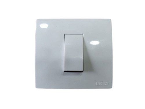 Fire Retardant White Plastic Modular Switches Max. Current: 240 Volt (V)