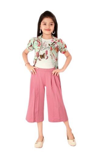 Girls Kids Wear Palazzo And Jacket Age Group: 6-12