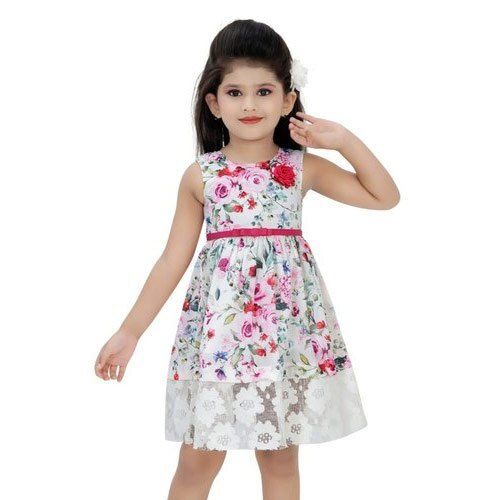 Party Wear Cotton Colored Baby Frock