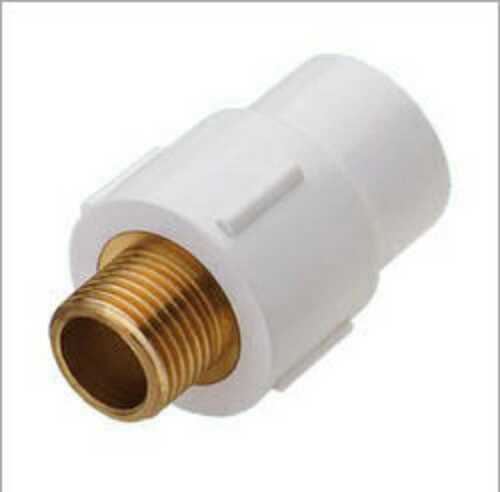 Upvc Brass Mta For Pipe Fitting, Coated Finishing And White Color