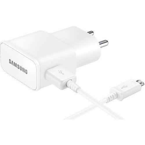 Metal 2 Amp Adaptive Fast Charging 2 Meter White Samsung Mobile Charger