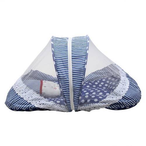 2 Feet Long Cotton Netted Printed Baby Bedding Set With Pillow