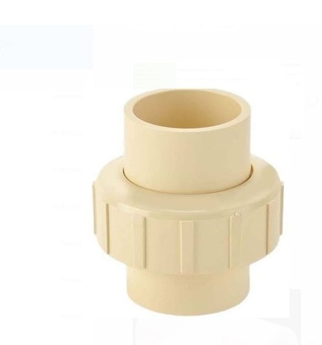 भूरा 5 इंच लंबा गोल और टिकाऊ क्लोरीनयुक्त पॉलीविनाइल क्लोराइड यूनियन