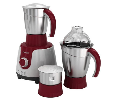 500 Watt Maroon And White With Three Stainless Steel Jars Bajaj Mixer Grinder Application: Decoration Fitting