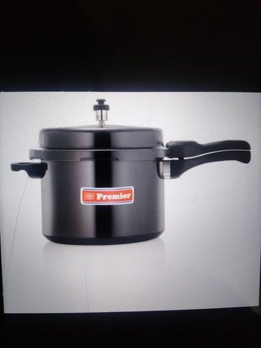 Black Stainless Steel Non Stick Outer Lid Pressure Cooker For Home, Hotel And Restaurant