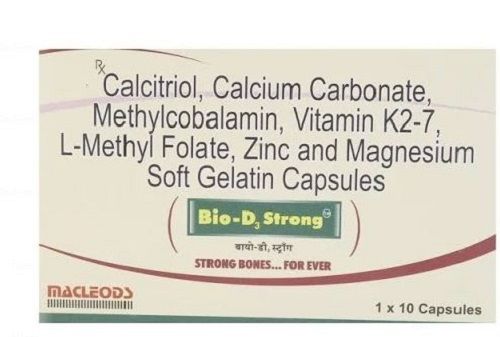 Calcitriol Carbonated And Methylcobalamin Vitamin K2 Zinc And Magnesium Soft Capsules