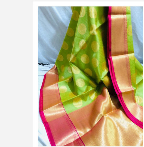 फैशनेबल और आरामदायक कॉटन सिल्क फ़ैब्रिक कैज़ुअल वियर बनारसी साड़ी