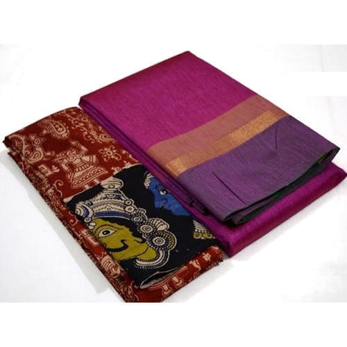 Grand Genie Printed Chandari Cotton Saree For Party Wear