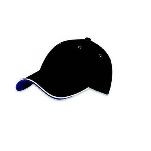 Black Perfect Fit And Comfortable Feel Standard Plain Cotton Designer Summer Caps For Men