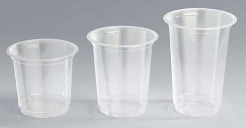 Black Plain Transparent Disposable Plastic Glass With Lid, 250 Ml Capacity