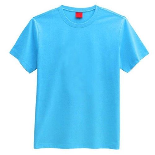 Round Neck Short Sleeves Plain Patten Skin-friendly Cotton T-shirt For Boys