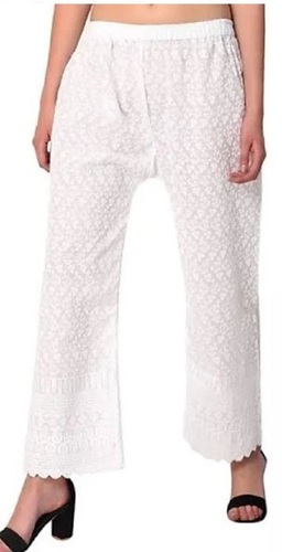 वॉशेबल और आरामदायक कॉटन फ़ैब्रिक कैज़ुअल वियर लेडीज़ पलाज़ो