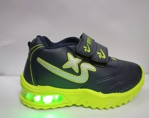 काले और नीयन हरे हल्के और आरामदायक पुरुषों के स्पोर्ट्स शूज़