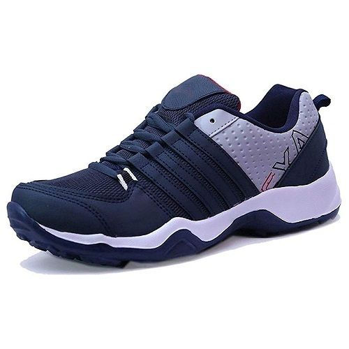 Blue Comfortable And Lightweight Outsole Rubber Medium Heel Lace-Up Men Shoes