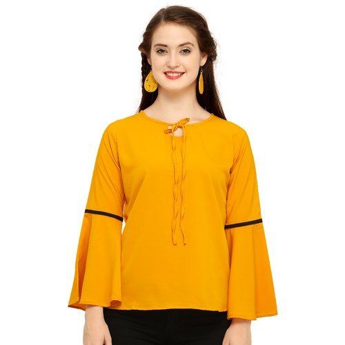 Formal Wear Ladies Top With Fancy Design And Skin Friendly Cotton Fabrics 