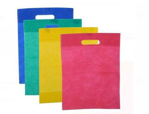 Polyester Multicolor Rectangular Capacity 2 Kg Length 12 Inch Non Woven D Cut Bags