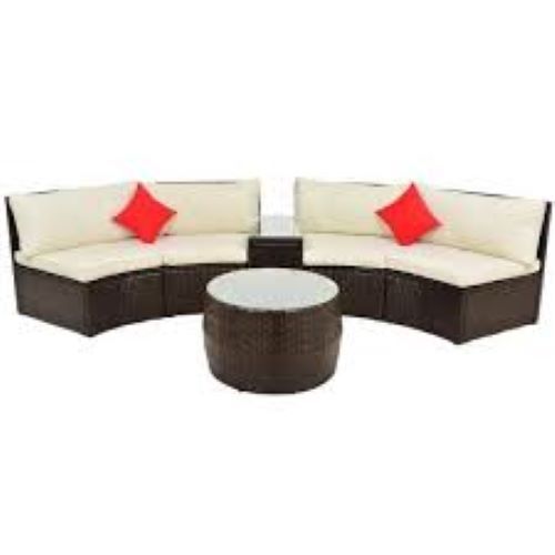 Rattan Wicker Garden Set - Standard or Customized Size, Easy To Clean and Durable Features, Includes Cushion and Protective Cover