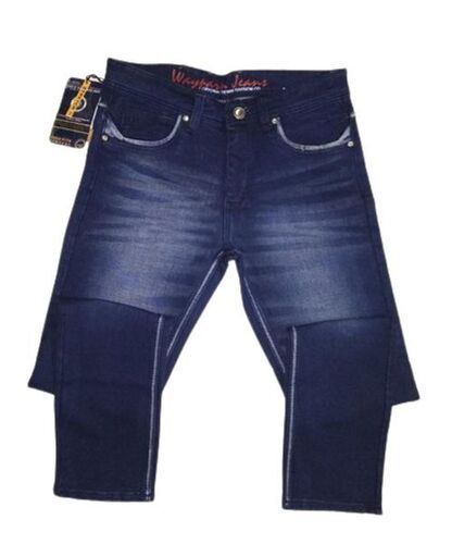 Skin Friendly Elegant Look and Comfortable to Wear Plain Dyed Mens Denim Jeans