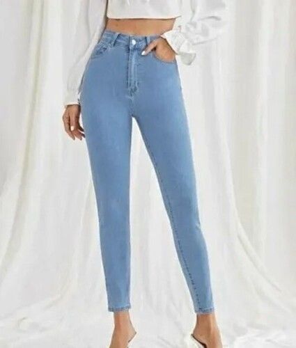 Washable And Breathable High Waist Skinny Fit Women Denim Jeans
