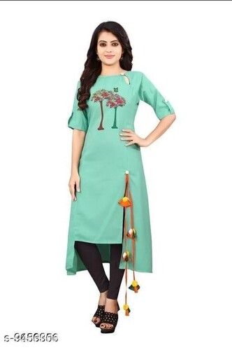 Washable And Comfortable Casual Wear Soft Cotton Fabric Kurti 