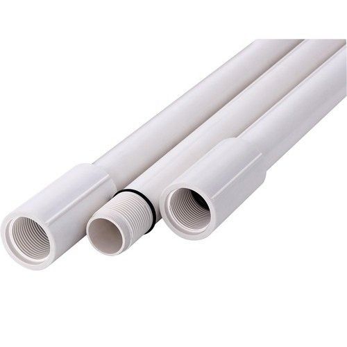 1.3 Thick Durable And Plain Industrial Grade Round Pvc Plumbing Pipes Application: Construction