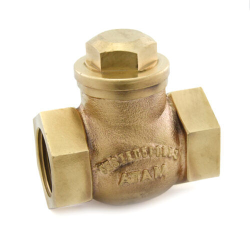 Black 15 Mm Medium Pressure Bronze Horizontal Lift Check Valve With Bsp Thread