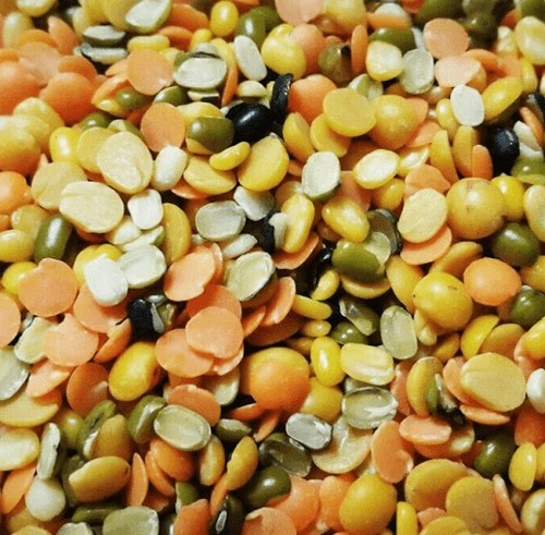 4% टूटा हुआ और 10% नमी वाला छोटा सूखा कच्चा स्प्लिटेड मिक्स दाल