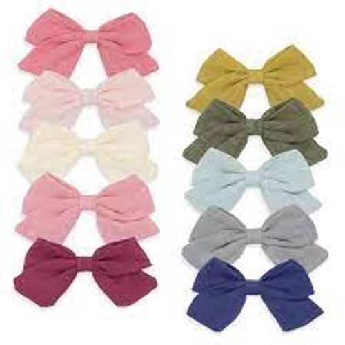 Beautiful Cotton And Polyester Material Fancy Hair Bows For Baby 