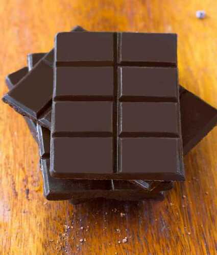 Confectionary Chocolate, Cholesterol 5 Mg : 1%, Brown Color