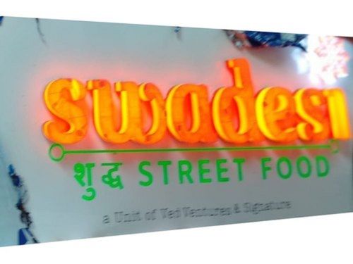 Customized 36x24 Inch Wall Mounted Acrylic Bright Led Sign Board