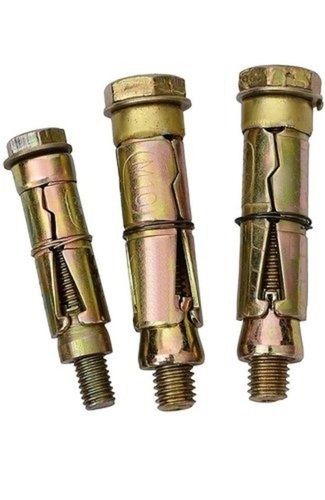 Golden Stainless Steel Lightweight And Corrosive Resistant Rawl Bolt Application: Industrial