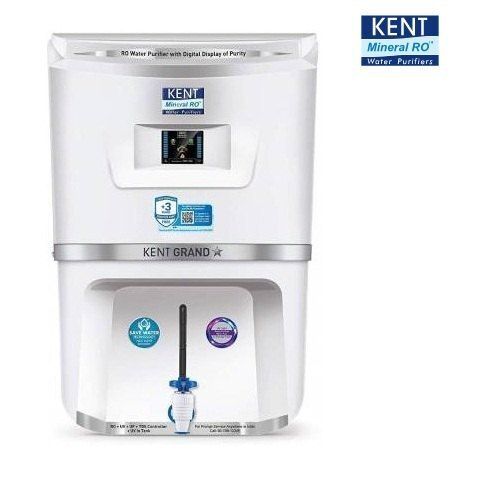 Kent Grand Plus Ro+Uv+Uf+Tds Electrical Water Purifier (White) Dimension(L*W*H): 400 X 230 X 540 Millimeter (Mm)