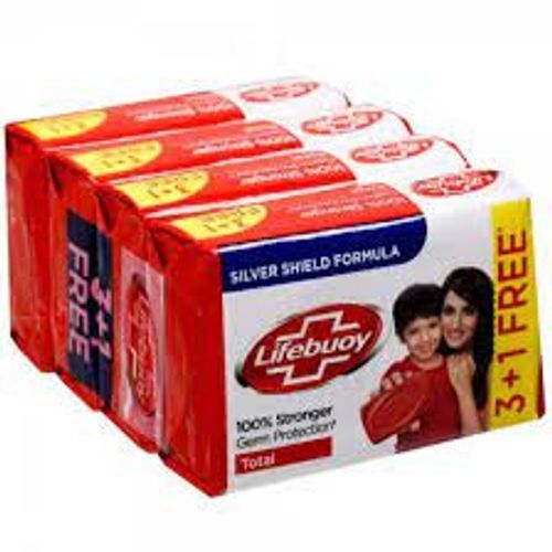 Lifebuoy Active Total 10 Soap Pack Of 4, Rich Creamy Lather Germ Protection Enduring Freshness And Protection