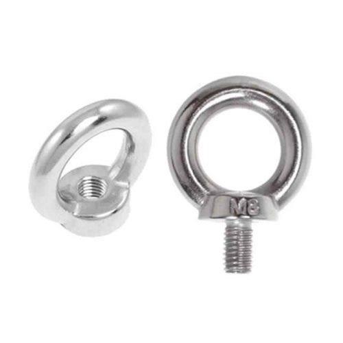 सिल्वर स्टेनलेस स्टील पॉलिश फ़िनिश और लाइटवेट आई हुक