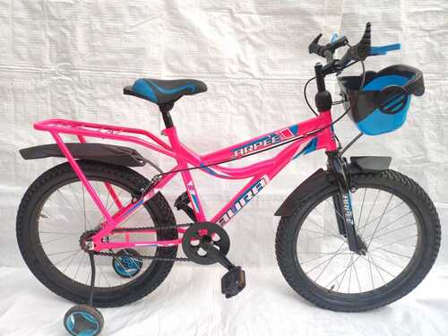 Pvc Single Speed Aluminum Alloy Basket Attached Kids Bicycle For Girls With Training Wheel