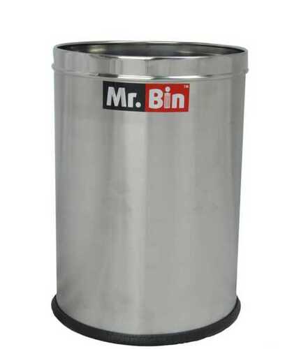 Stainless Steel Dustbin For Office Usage, 5-7 Kg Weight And 14 X 28 Inch Size