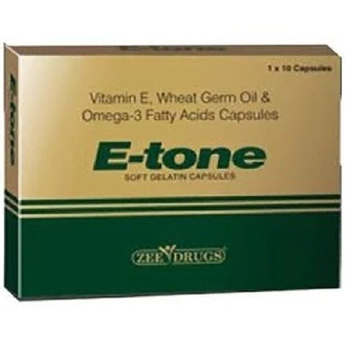 1 X 10 Vitamin E Wheat Germ Oil And Omega 3 Fatty Acids Capsules 
