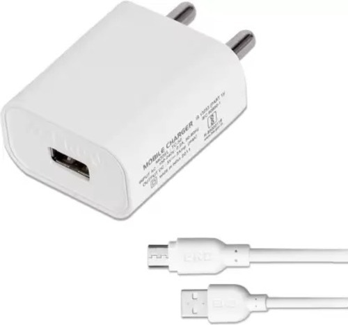 2 एम्प रेटेड करंट प्लास्टिक बॉडी सिंगल यूएसबी मोबाइल फोन चार्जर