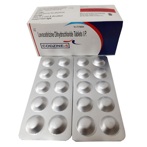 CODZIN-5 Levocetirizine Hydrochloride 5mg Antihistamine Tablet, 10x10 Alu Alu