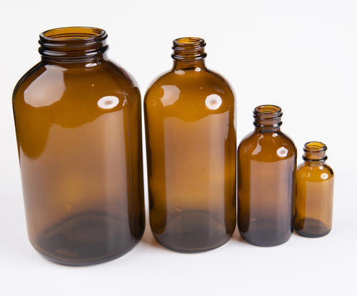 Brown Crack Proof Amber Glass Bottles