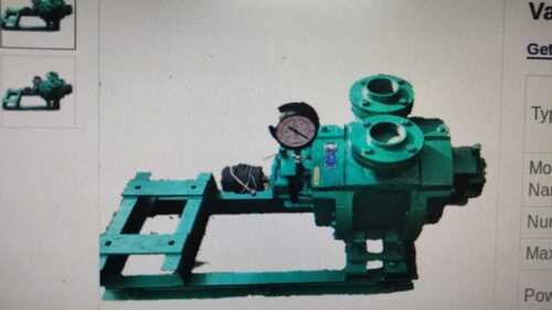 Double Stage Water Ring Vacuum Pump For Industrial Usage, Green Color