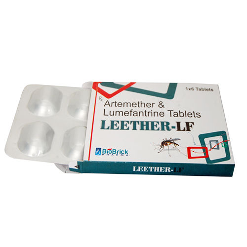 Leether-LF Artemether And Lumefantrine Antimalarial Tablets, 1x6 Alu Alu