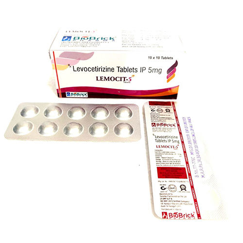 LEMOCIT-5 Levocetirizine Antihistamine Tablets, 10x10 Alu Alu Pack