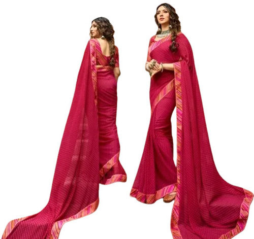 Lightweight Comfortable And Washable Casual Wear Designer Cotton Fancy Border Saree