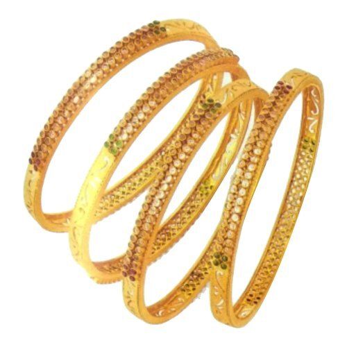 Elegant Look Party Wear Golden Bangles