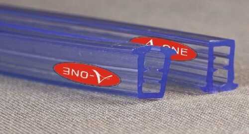Pvc Flexible Profile In Transparent Blue Color, 4 Mm Thickness