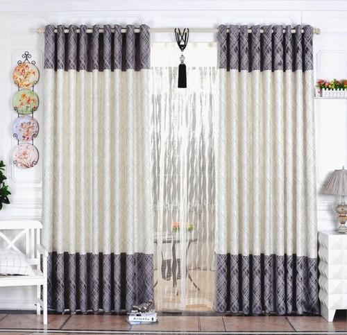 Quick Care Brand Printed Cotton And Synthetic Designer Curtains, 2 Set